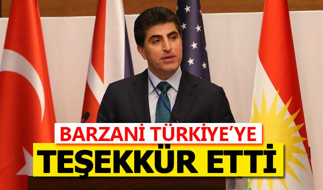 Barzani deprem yardımı için Türkiye'ye teşekkür etti