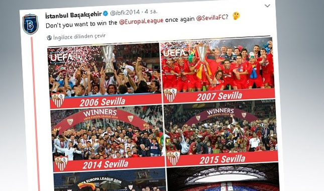 Başakşehir ve Sevilla'dan twitterda atışma