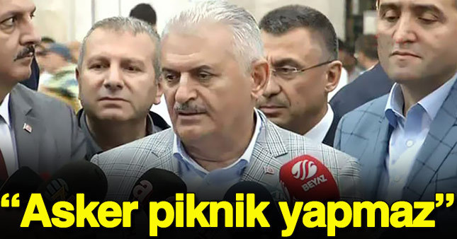 Başbakan Yıldırım'dan "Başika'da piknik" açıklaması