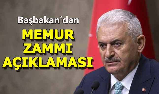 Başbakan Yıldırım'dan memur zammı açıklaması.