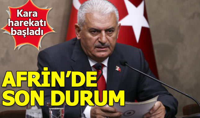 Başbakan'dan Afrin operasyonu açıklaması
