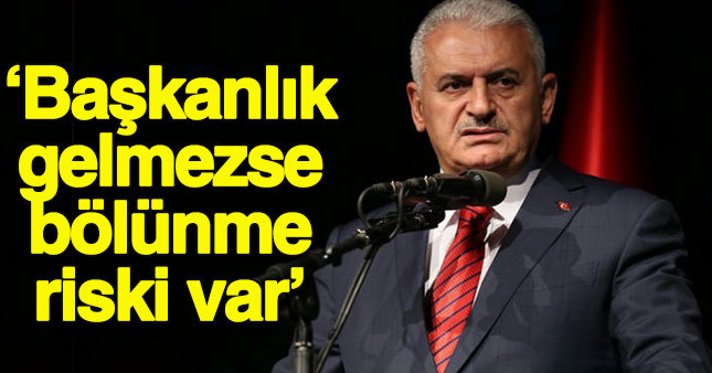 Başbakandan başkanlık sistemi açıklaması