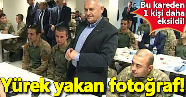 Başbakan’ın bulunduğu fotoğraftaki bir asker daha şehit oldu