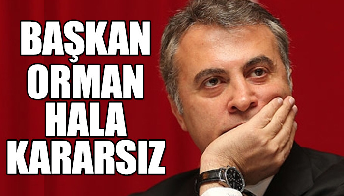 Başkan Orman'ın kararsızlığı sürüyor