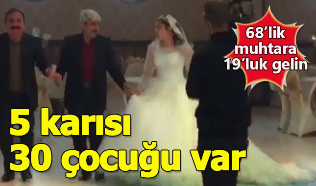 Batman'da 68'lik muhtar, 19 yaşında kızla evlendi