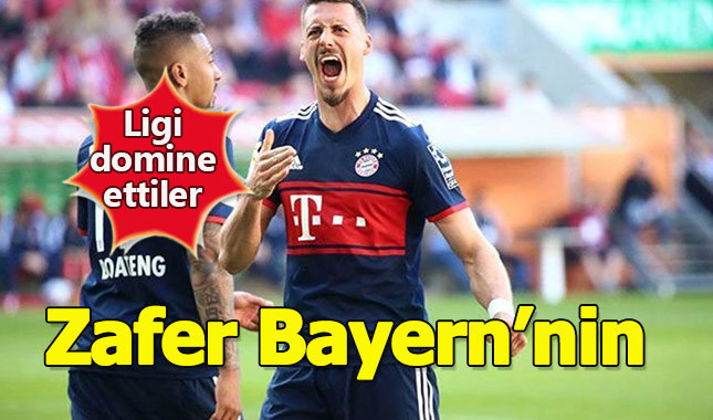 Bayern Münih Almanya'da zaferini ilan etti