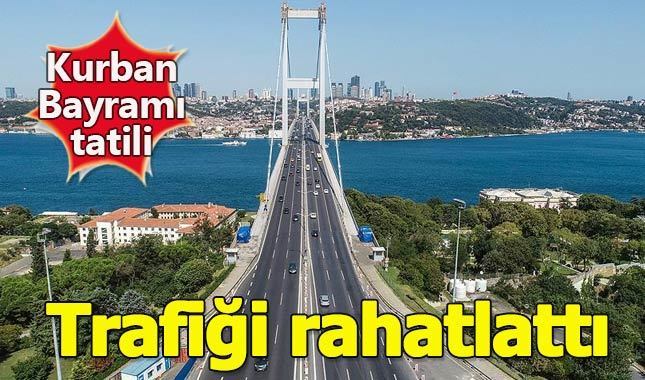 Bayram tatili İstanbul trafiğini rahatlattı