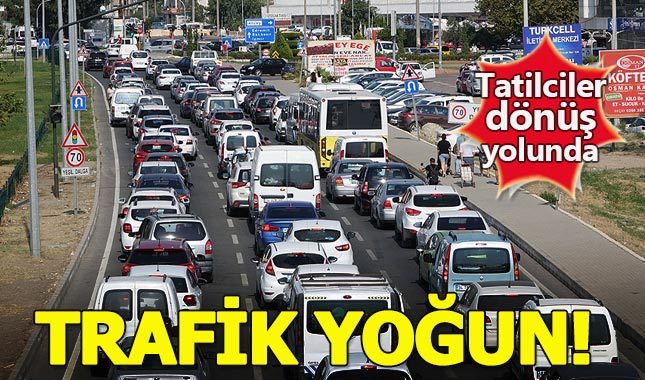 Bayram tatili dönüşü İstanbul'da trafik yoğunluğu