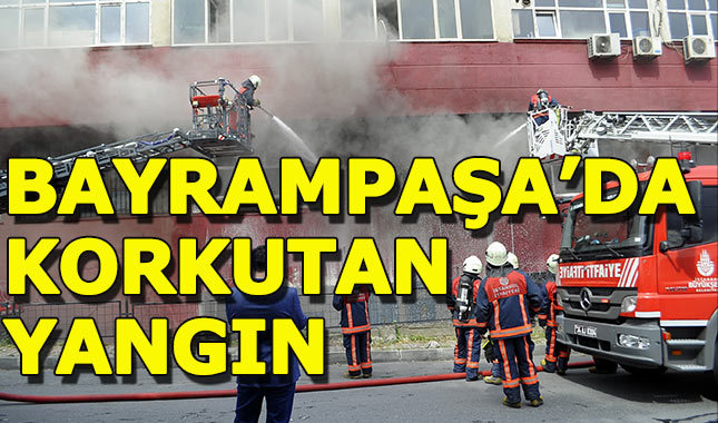 Bayrampaşa'da dokuma fabrikasında yangın