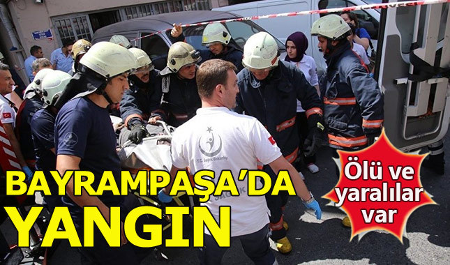 Bayrampaşa'da iş yerinde yangın: 1 ölü, 10 yaralı