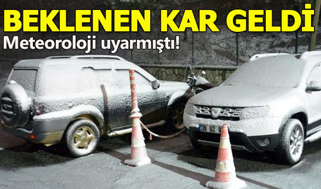 Beklenen kar geldi, Trakya'dan giriş yaptı