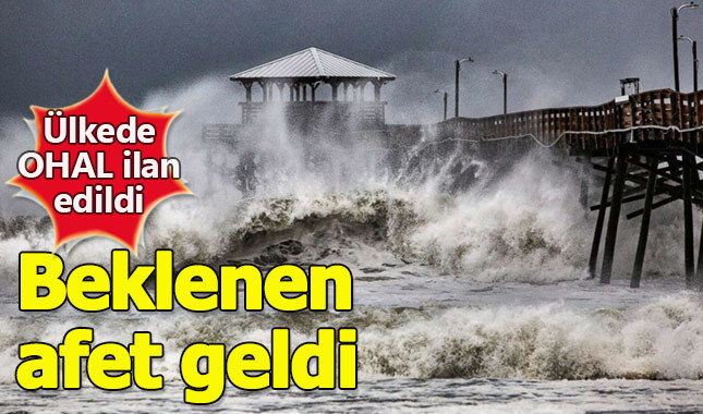 Beklenen kasırga ABD kıyılarını vurmaya başladı