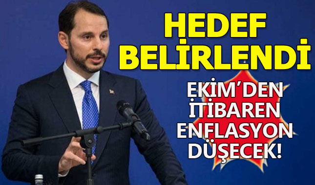 Berat Albayrak Enflasyon düşüşü için Ekim'i gösterdi