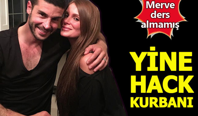 Berk Oktay'ın eşi Merve Şarapçıoğlu'nun sosyal medya hesabı yeniden hacklendi
