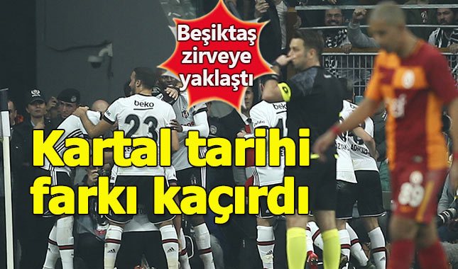 Beşiktaş-Galatasaray maçın geniş özeti ve golleri