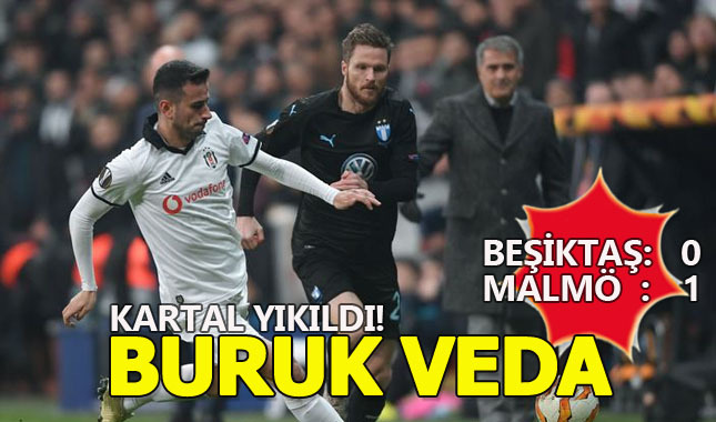 Beşiktaş evinde Malmö'ye 1-0 yenildi (Beşiktaş Malmö Geniş Özet)