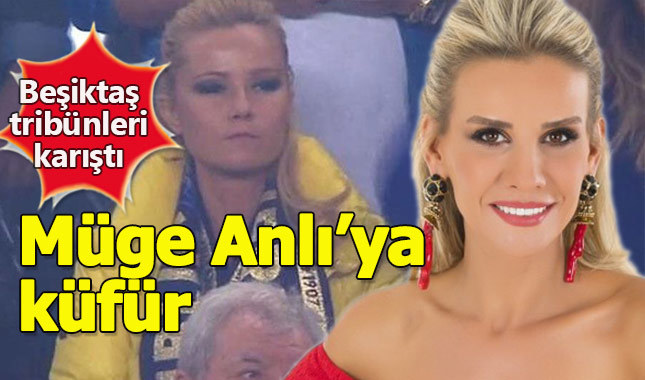 Beşiktaş tribünleri Müge Anlı'yı hedef aldı