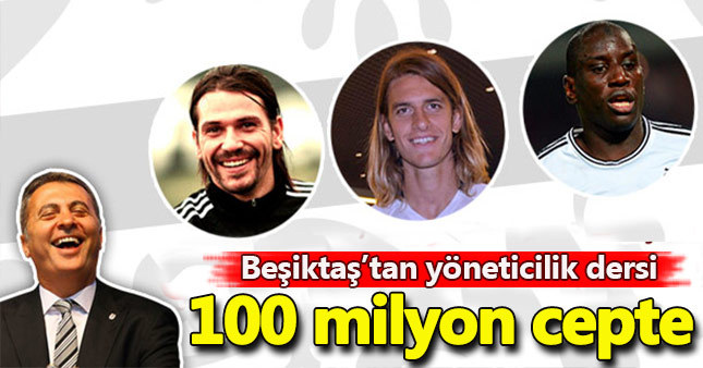 Beşiktaş'ta yönetimin başarısı 100 milyonluk kar sağladı