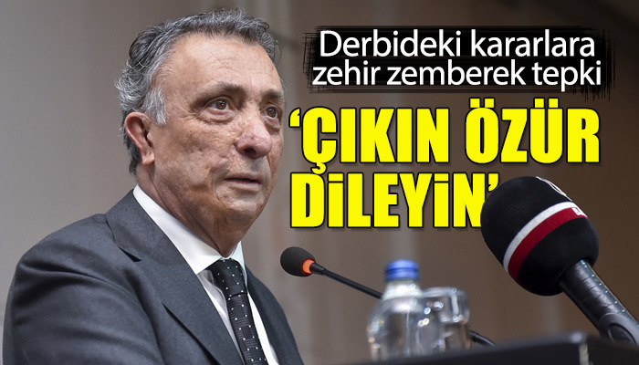 Beşiktaş'tan derbideki hakem kararlarına sert tepki