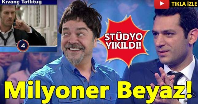 Beyaz Kim Milyoner Olmak İster'e katıldı kırdı geçirdi