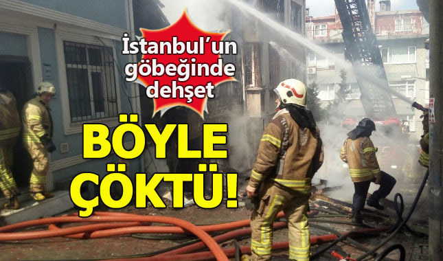 Beyoğlu'nda 3 katlı bina çöktü