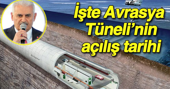 Binali Yıldırım Avrasya Tüneli'nin açılış tarihini söyledi