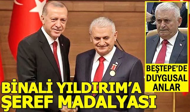 Binali Yıldırım'a Devlet Şeref Madalyası verildi