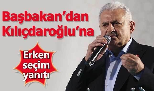 Binali Yıldırım'dan Kılıçdaroğlu'na "erken seçim" yanıtı
