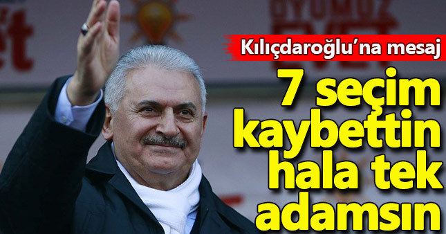 Binali Yıldırım'dan Kılıçdaroğlu'na tek adam göndermesi