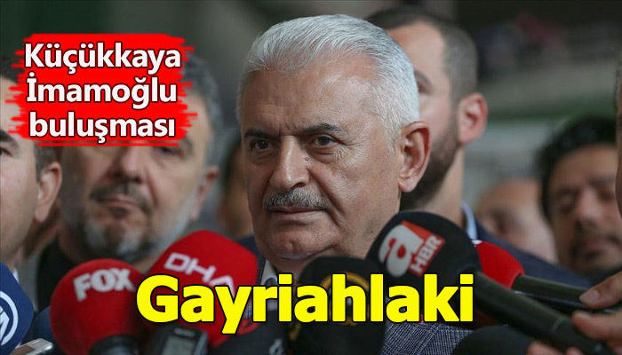 Binali Yıldırım'dan, yayın öncesi buluşan Ekrem İmamoğlu ve İsmail Küçükkaya'ya eleştiri