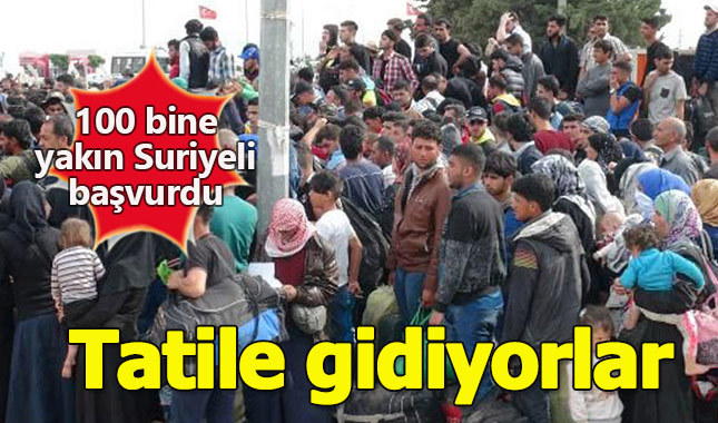 Binlerce Suriyeli bayram tatili için evlerine dönüyor