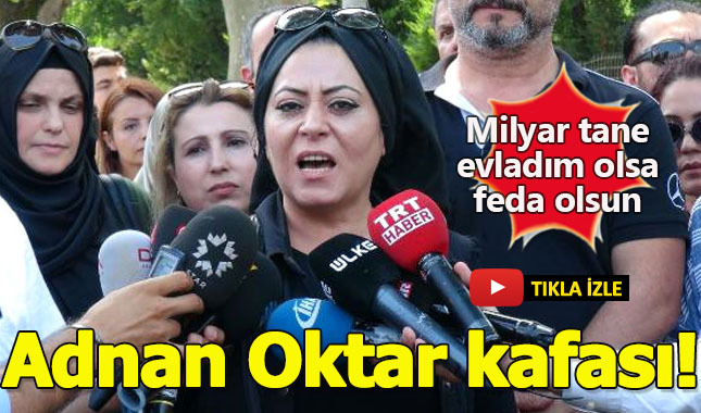 Bir grup vatandaş Adnan Oktar için eylem yaptı