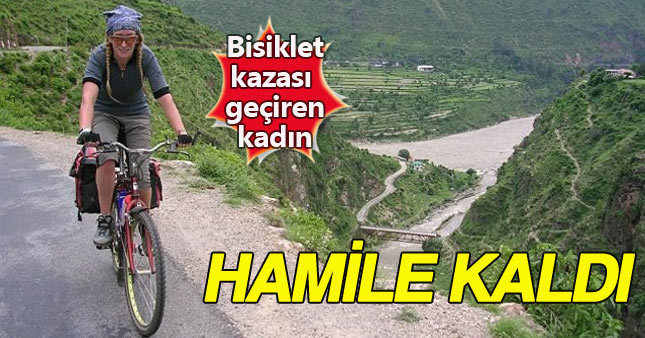 Bisiklet kazası geçiren kadın hamile kaldı