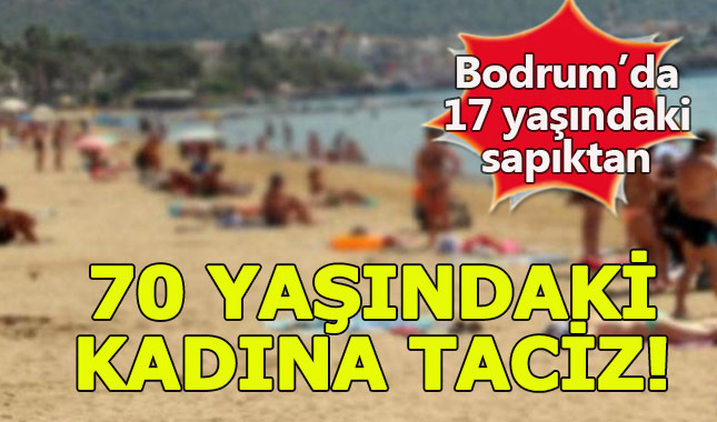 Bodrum plajındaki taciz ortalığı karıştırdı