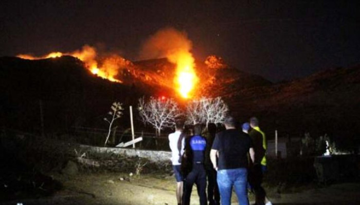Bodrum'da yangın çıktı!