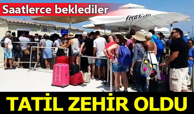 Bodrum'dan Yunanistan'a giden tatilcilere gümrük çilesi