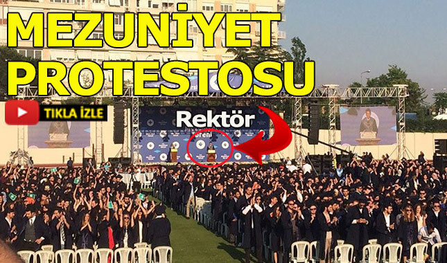 Boğaziçi Üniversitesi öğrencileri, rektörü böyle protesto ettiler