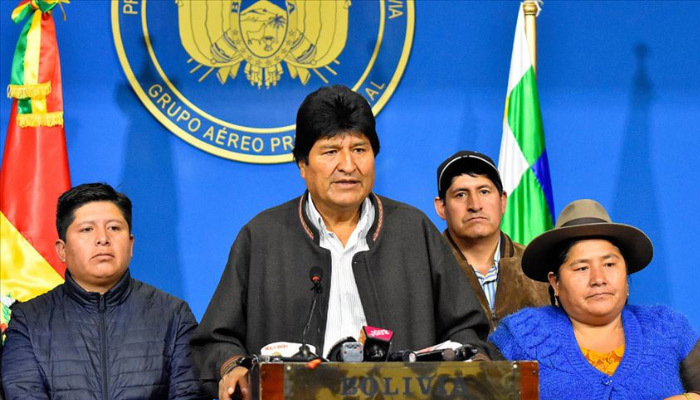 Bolivya Başkanı'nın istifasına tepki