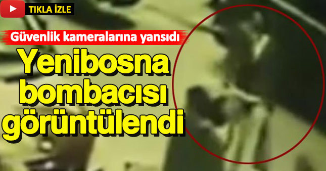 Bombacının kaçış anı kamerada