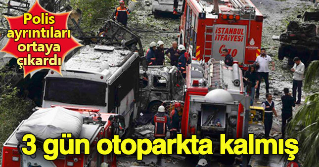 Bombalı araç 3 gün otoparkta kalmış