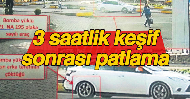 Bombalı aracı Üç saatlik keşif sonrası patlattılar