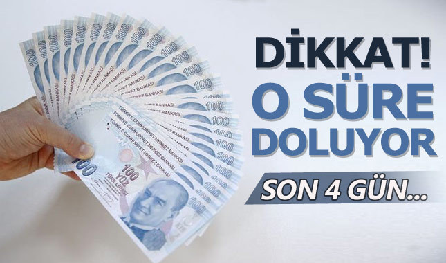 Borç yapılandırması başvurusu için son 4 gün