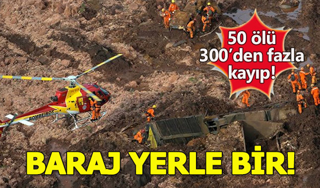 Brezilya'da baraj çötü:En az 50 Ölü, 300'den fazla kayıp