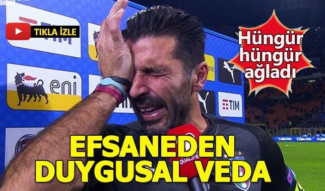 Buffon milli takıma gözyaşlarıyla veda etti