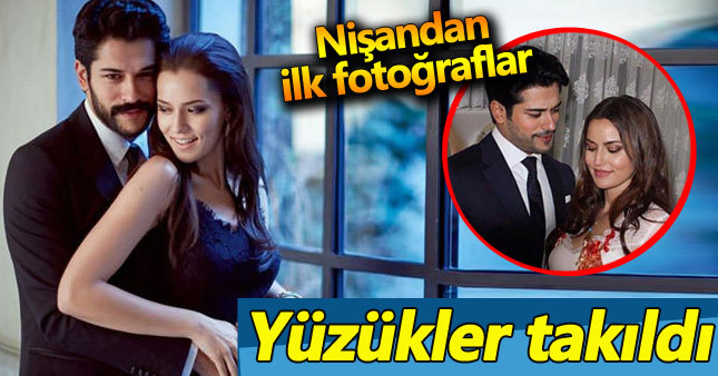 Burak Özçivit ile Fahriye Evcen nişanlandı