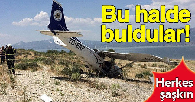 Burdur'da uçak kazası
