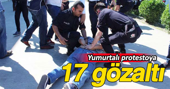 Burhan Kuzu'ya 'yumurtalı' protestoda 17 gözaltı