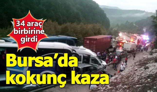 Bursa'da zincirleme trafik kazası