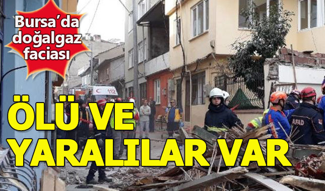 Bursa'nın Osmangazi ilçesinde doğalgaz patlaması