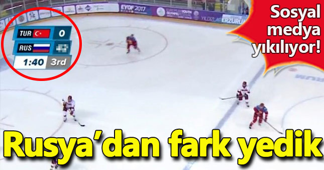 Buz hokeyinde Rusya'dan fark yedik